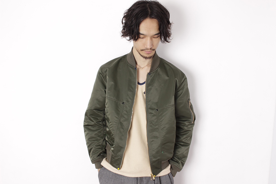 nnookk » TOGA VIRILIS – Nylon twill bomber jacket –