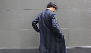 beautiful people rroomm EXCLUSIVE bold stripe jersey chester coat.
