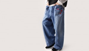 「HURRAY HURRAY × nnookk」 ” remake wide pants “