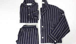 ”  sleeper night shirt & pants (stripe)  “